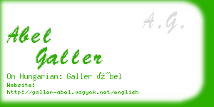 abel galler business card